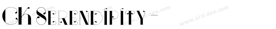 CK Serendipity字体转换